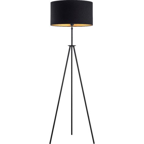 Lampadaire trépied noir/or 170 cm E27 15W BRYZA Alfa (1/3)