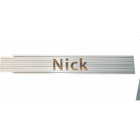 Zollstock Nick 2 m weiß Zollstock