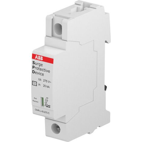ABB – Parafoudre Type 2 pour tableau électrique – 20 kA – Tension 275V – Protection contre surtensions – 2CTB803871R2300 (1/5)