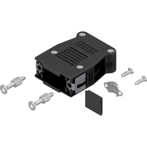 Conec SnapLock 16-003250E Alloggiamento D SUB Numero Poli (num): 9 Plastica 90 °, 180 ° Nero 1 pz. (1/2)