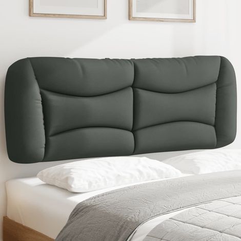 Kopfteil-Kissen "Hvar" Dunkelgrau 120 cm Stoff