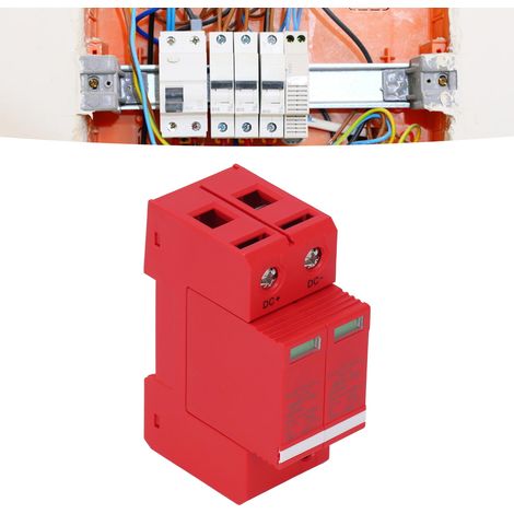 Parafoudre 2P SNYE-100 orange pour boîtiers de distribution d'énergie photovoltaïque, armoires, coffrets de compteurs, boîtiers de jonction 100 kA, 1000 V CC (1/5)