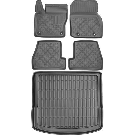 Juego de alfombrillas para coche y maletero para Ford Focus III Estate (2011-2018).