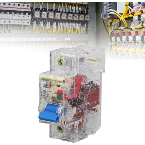Disjoncteur miniature transparent DZ47-125 230/400 V, interrupteur à air transparent 1P80A (1/5)