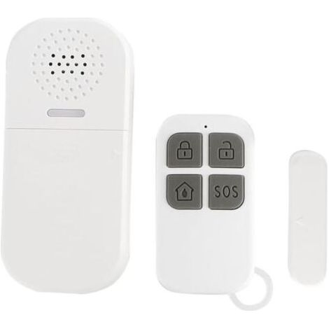 Alarme Porte et Fenêtre Magnétique 130 dB Télécommandes Incluses, Protection Sécurisée Anti Cambriolage pour Maison (1/4)