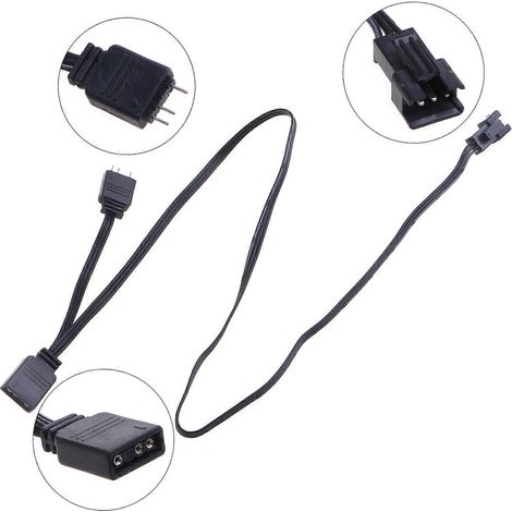 ARGB 5V 3-Pin Verlängerungskabel AURA /MSI Motherboard Splitter für 5V Lüfter