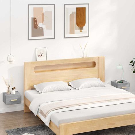 vidaXL Wall-mounted Bedside Cabinets 2 pcs Grey Sonoma 35x35x20 cm (1/5)