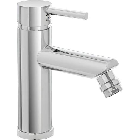 Miscelatore bidet inox cromato lucido con piletta click-clack York (1/4)