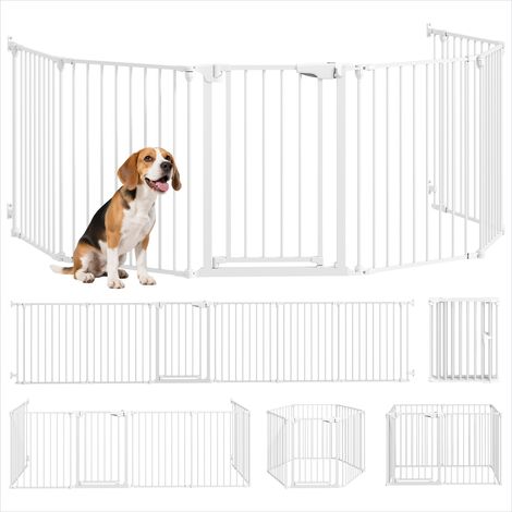 Barrière pour chien Barrière de sécurité métal 6 panneaux pliable (1/5)