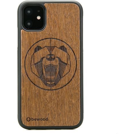 Holzhülle für iPhone 11 MERBAU BÄR (1/3)