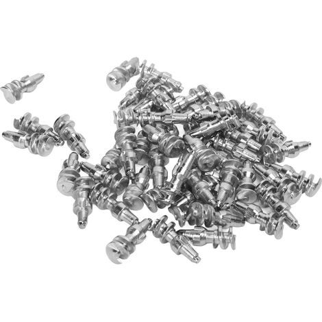 Autoreifenspikes, 50 Stück, lochfrei, starker Halt, rutschfest, universelle Schneespikes für Pkw, Lkw, Renn- und Geländewagen (1/5)