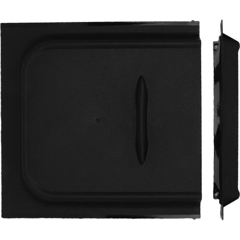 Panneau coulissant de porte moustiquaire pour camping-car, glissière noire de 12 pouces avec butée pour remorque et camping-car (1/5)
