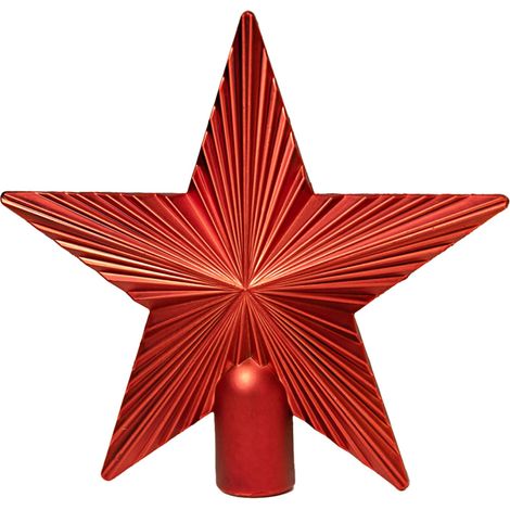 Deco Sapin de Noël en Plastique Rouge 20 x 19 cm (1/5)