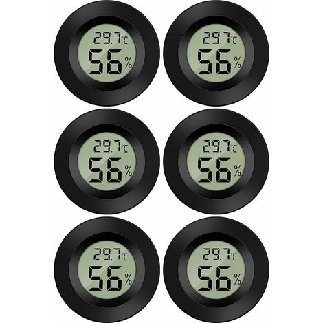 Mini thermomètre-hygromètre numérique LCD (6 pièces) (1/4)