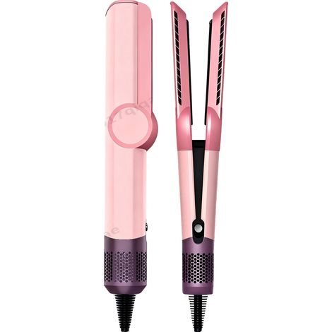 Haarglätter, Negative-Ionen-Technologie, Dual-Funktionalität, Kirschblütenrosa, 220V-240V EU-Stecker-b (1/2)