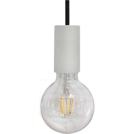 Portalampada a sospensione bianco 1xe27