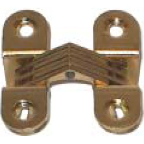 MOBILIA MASIDEF - CERNIERA INVISIBILE ACCIAIO OTTONATO 22X60MM
