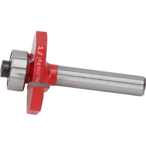 Fraise à moulurer en forme de T pour le travail du bois, queue de 6,35 mm (1/4 po), en acier allié au tungstène, pour menuisier, 6,35 x 6,35 mm (1/4 x 1/4 po) (1/5)