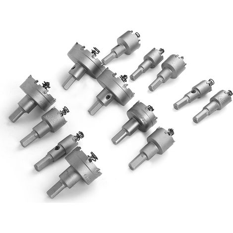 13-teiliges Bohrer- und Lochsägen-Set mit Hartmetallspitze, Zahnradfräser, Elektrowerkzeugzubehör 16–53 mm (1/5)