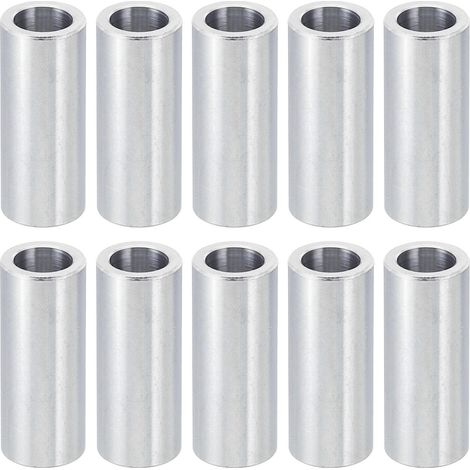 Entretoises En Aluminium M8, Lot De 10 Entretoises En Métal En Aluminium 8,2 mm De Diamètre Intérieur x 12 mm De Diamètre Extérieur x 30 mm De Longueur Pour Vis De 5/16" Ou M8 (1/5)