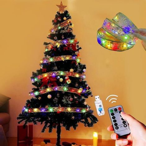 Guirlande Lumineuse - 10 M - 100 Led - Multicolore - Interieur - Usb Rechargeable (1/4)