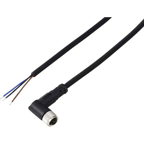 TRU COMPONENTS TC-13751816 Câble de raccordement M8 x 1 femelle, coudé 5 m Nombre de pôles: 3 1 pc(s)