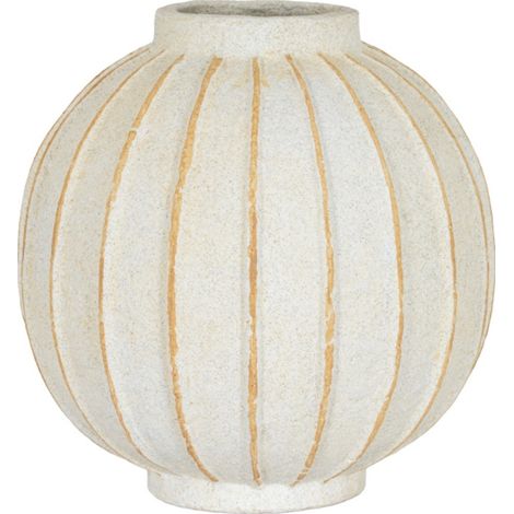 Grove Large Globe Vase - Ceramic - L29 x W29 x H30 cm - White