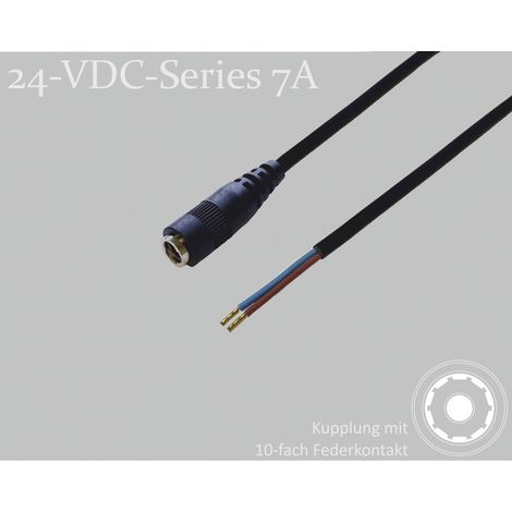 BKL Electronic 075913 DC-Steckverbinder DC-Kupplung - Aderendhülsen 2.5 mm 1.5 m 1 St. Single (1/2)