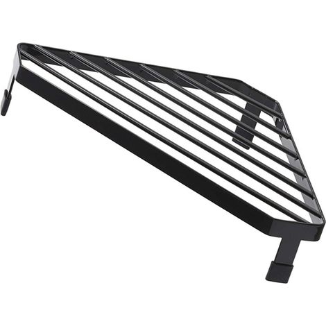 Étagère de comptoir triangulaire en fer peint 450g, organisateur multifonction coin plan de travail séchoir cuisine salle de bain 1 pièce (1/4)