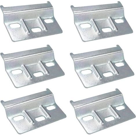 Lntyq Rail de suspension Plaque de fixation Support Armoires Meubles 6 PCS Rail de suspension pour meubles 60mm Armoires de cuisine Armoires Meubles Garde-robe (Argent)