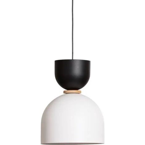 [NEUWERTIG] B-Ware Lamkur Clementine Pendelleuchte, Weiß/Schwarz, 1 Flammig, E27