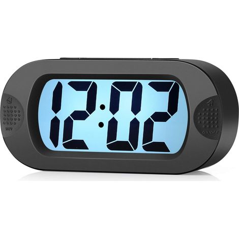 MINKUROW Sveglia Digitale Aggiornata Display Lcd Antiurto Orologio Da Viaggio Con Custodia In Silicone Snooze Luce Notturna Morbida Suono Ascendente Sveglia Alimentata A Batteria Per Casa Ufficio Came (1/5)