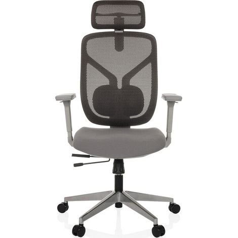 [GEBRAUCHT] B-Ware hjh OFFICE CASSILIS W Bürostuhl Stoff Netz grau höhenverstellbar 120 kg (1/2)