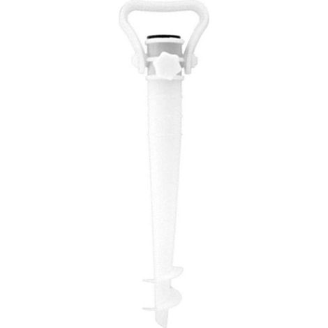 Marbueno Pincho Parasol Plastico Color Blanco 44 cm Jardín