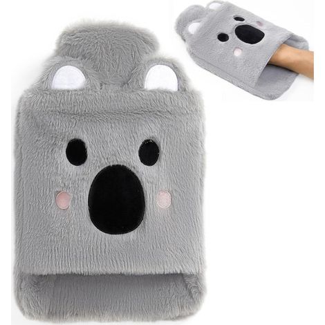 Siyecioa Wärmflasche 2 Liter Gummi mit Kuschelweichem Bezug Koala (1/5)