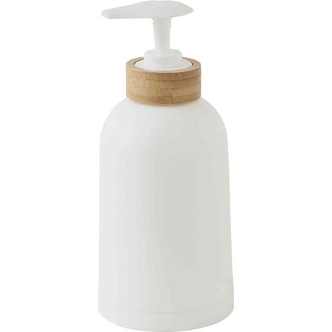 Distributeur de savon en bambou blanc (1/3)