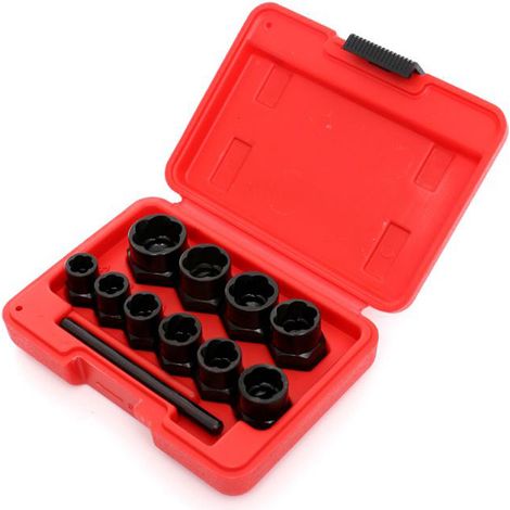 KIT ESTRATTORI BUSSOLE PER DADI BULLONI ROVINATI ROTTI 10pz