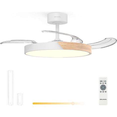 Grunkel SKYDUAL42 ventilador Blanco, Madera