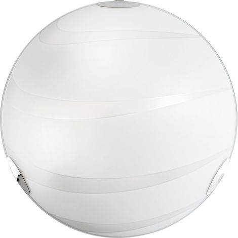 "Plafoniera CRI in vetro bianco 50 cm." (1/2)