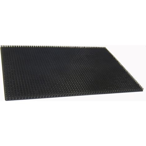 Alfombra de entrada de césped artificial Polygrass color antracita 40x60cm - Vica