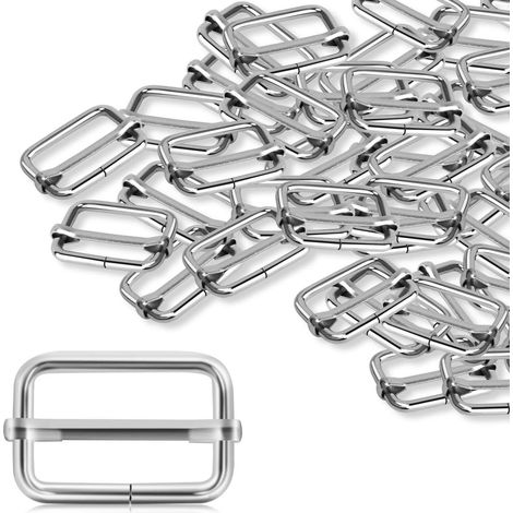Attache rapide coulissante argent 30 pièces (25mm), accessoire sac bandoulière, collier chien, robuste et léger (1/5)