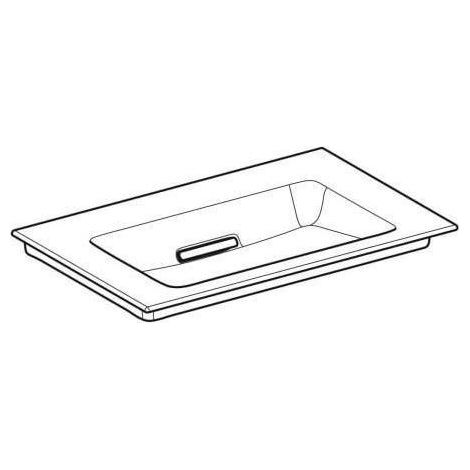 Geberit ONE Möbelwaschtisch Abgang horizontal, 75x13x47,5cm, (1/5)