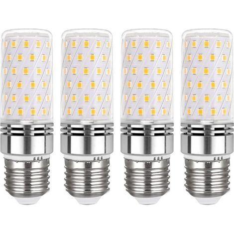 Ampoule E27 Mais LED 16W Blanc Froid 6000K, 1450LM, 360° Lumiere, Équivalent Halogène E27 100W, AC 230V, Lampe E27 LED Mais Froid pour L'éclairage Intérieur, non-dimmable, lot de 4 [Cl (1/4)