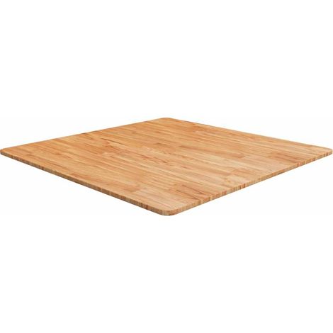 Tablero de mesa cuadrado madera roble marrón claro 90x90x1,5 cm