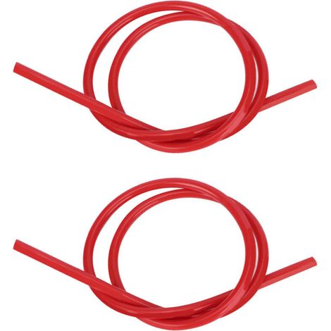 2 PCS Fil D'Allumage de Voiture 8mm Noyau de Carbure de Silicium de Silicone Fil D'Allumage 1m de Long Ensemble de Fils de Bougie D'Allumage Accessoires D'Allumage Kit de Fil.