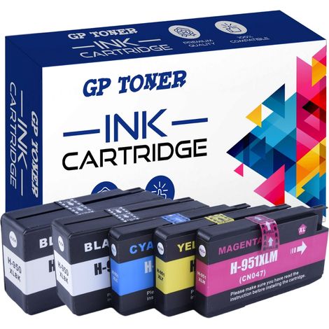 5x Tinten für HP H950XL CMYKK GP (1/5)