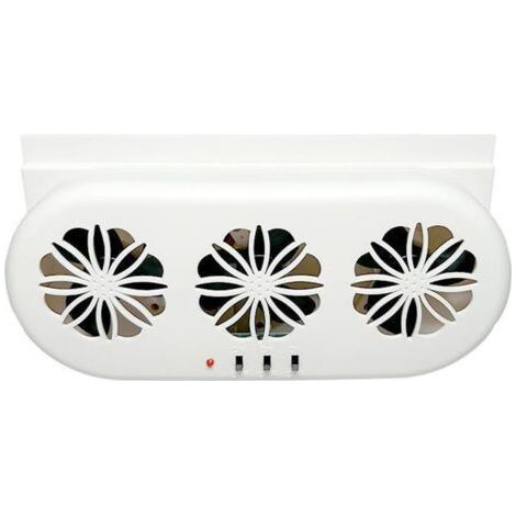 Ventilateur d'extraction pour voiture, 3 ventilateurs, alimentation solaire, USB, ventilation silencieuse, refroidissement du radiateur, automobile (1/5)