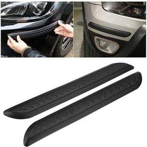 Strisce protettive per paraurti auto in 2 pezzi, XU, striscia autoadesiva in PVC antigraffio, adesivi anti-attrito per carrozzeria, adesivo universale per auto --Crezuo