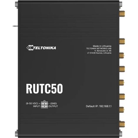 Teltonika Rutc50  Enrutador 5G  Wi-Fi 6, 5x Rj45 1000mb/s, Dual Sim, Ip30 (1/5)