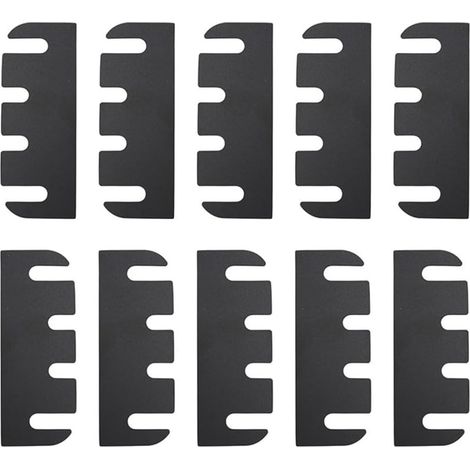 Lot de 10 cales de charnière de porte en PVC de 10 (1/5)
